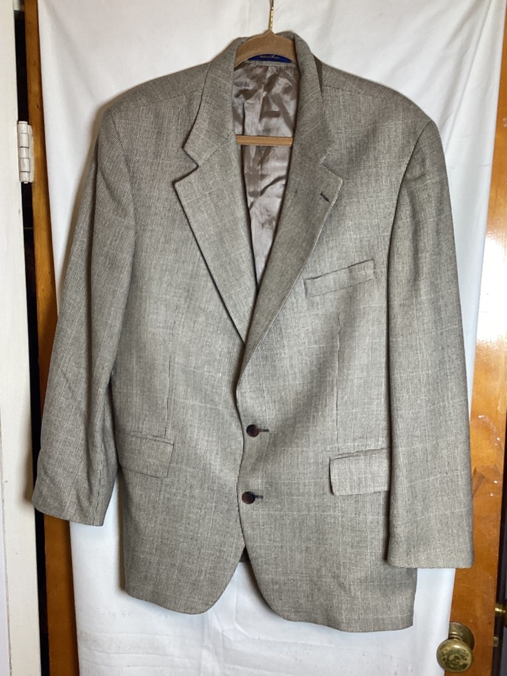 CHAPS  Ralph Lauren for Lord & Taylor Vintage fitted Blazer SZ 46R silk & wool